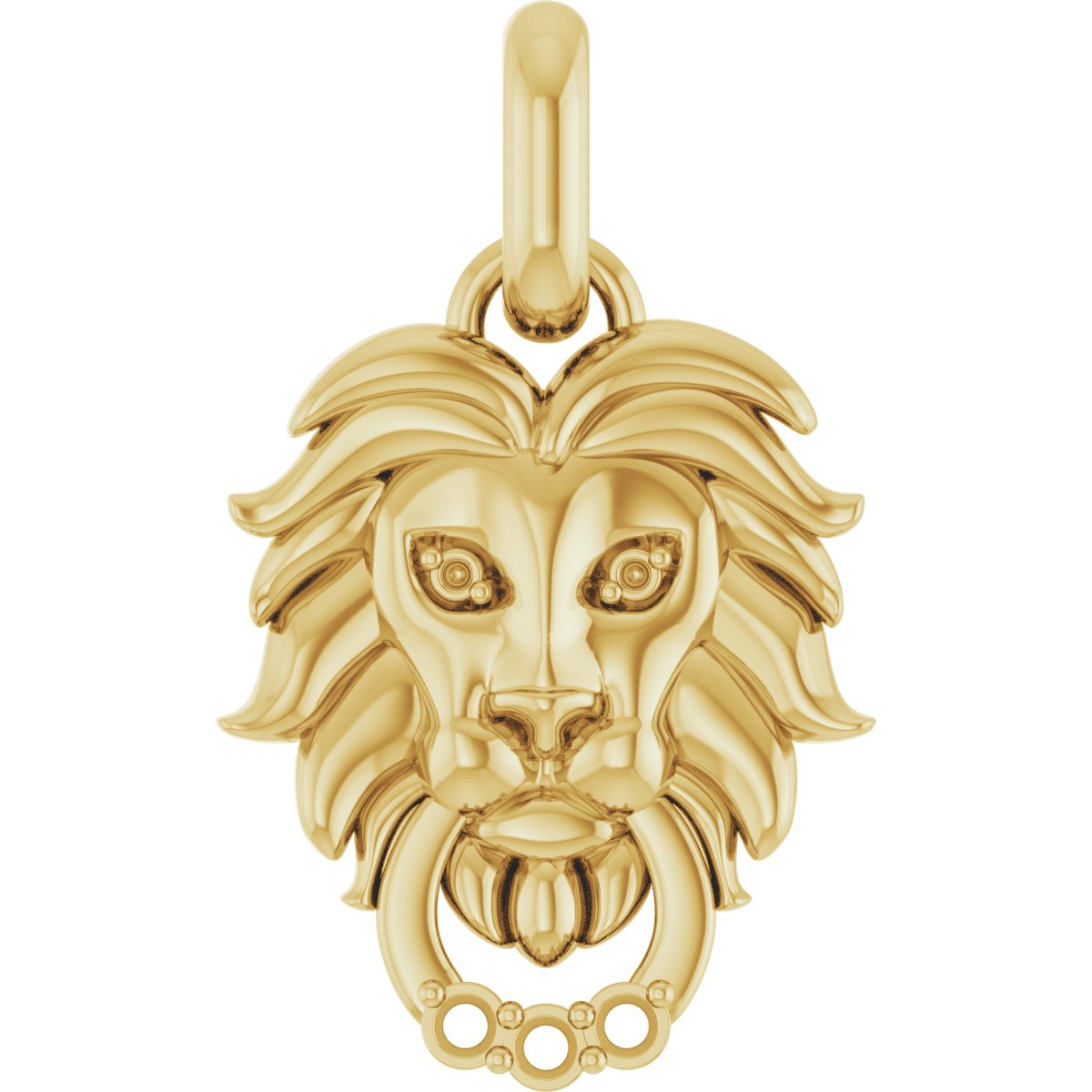 Accented Lion Necklace or Pendant