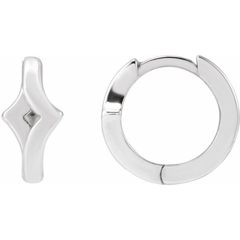 Geometric Huggie Hoop Earrings