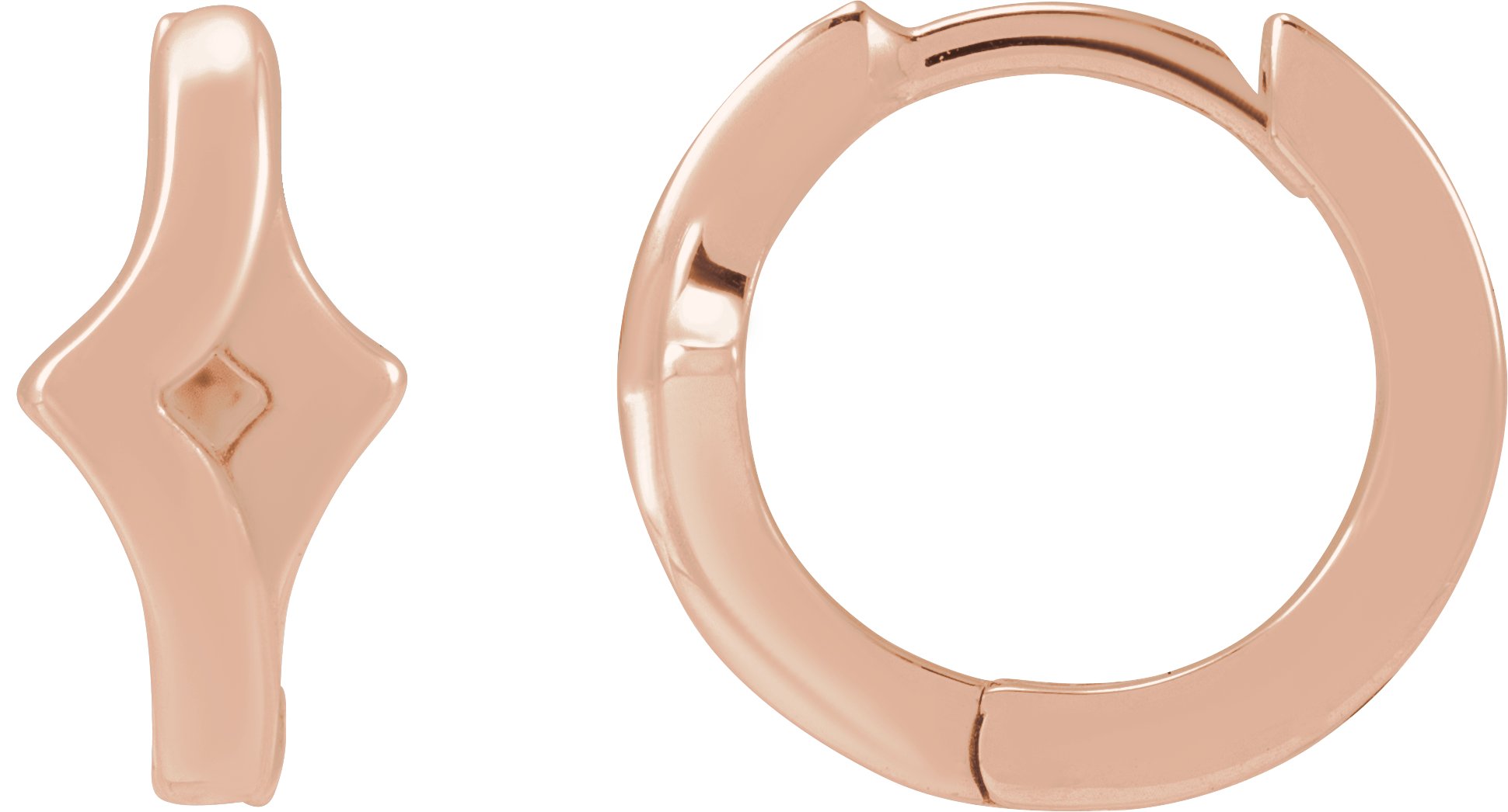 Geometric Huggie Hoop Earrings