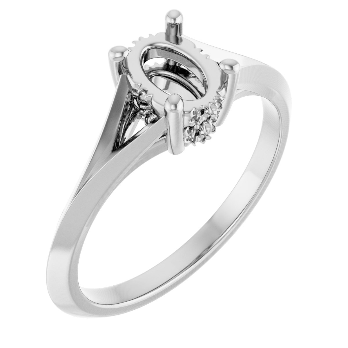 Hidden Halo-Style Engagement Ring