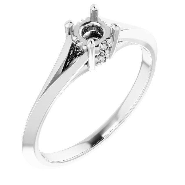 Hidden Halo-Style Engagement Ring