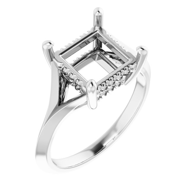 Hidden Halo-Style Engagement Ring