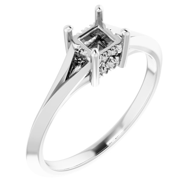 Hidden Halo-Style Engagement Ring
