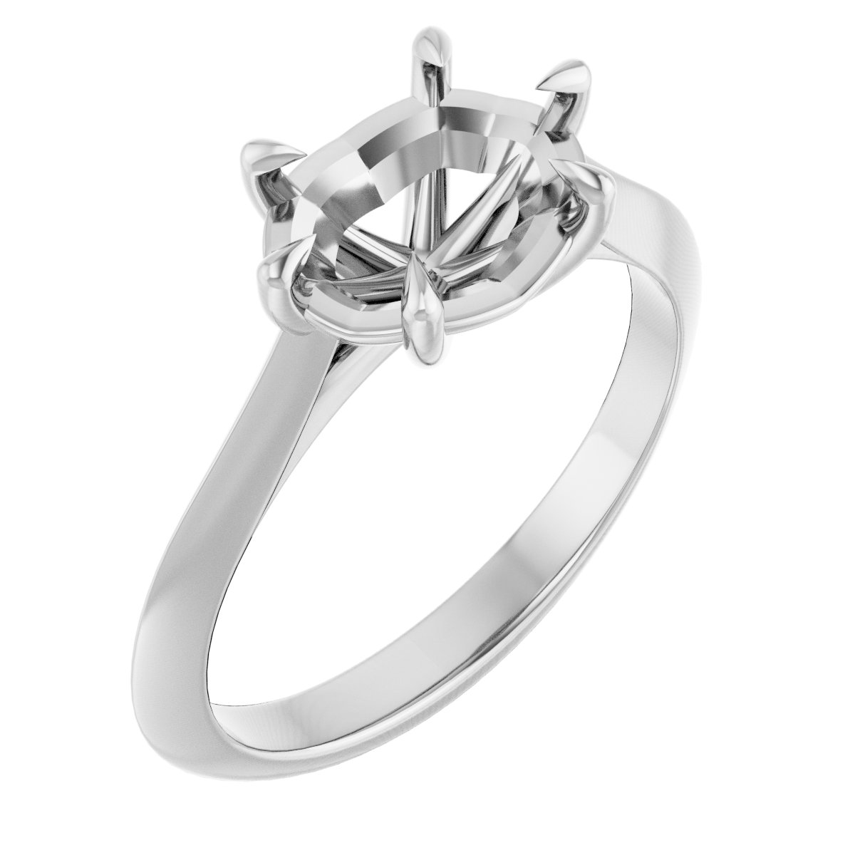 Claw-Prong Solitaire Engagement Ring
