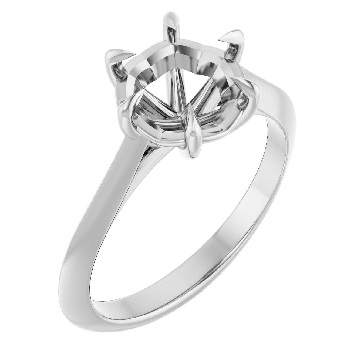 Claw-Prong Solitaire Engagement Ring