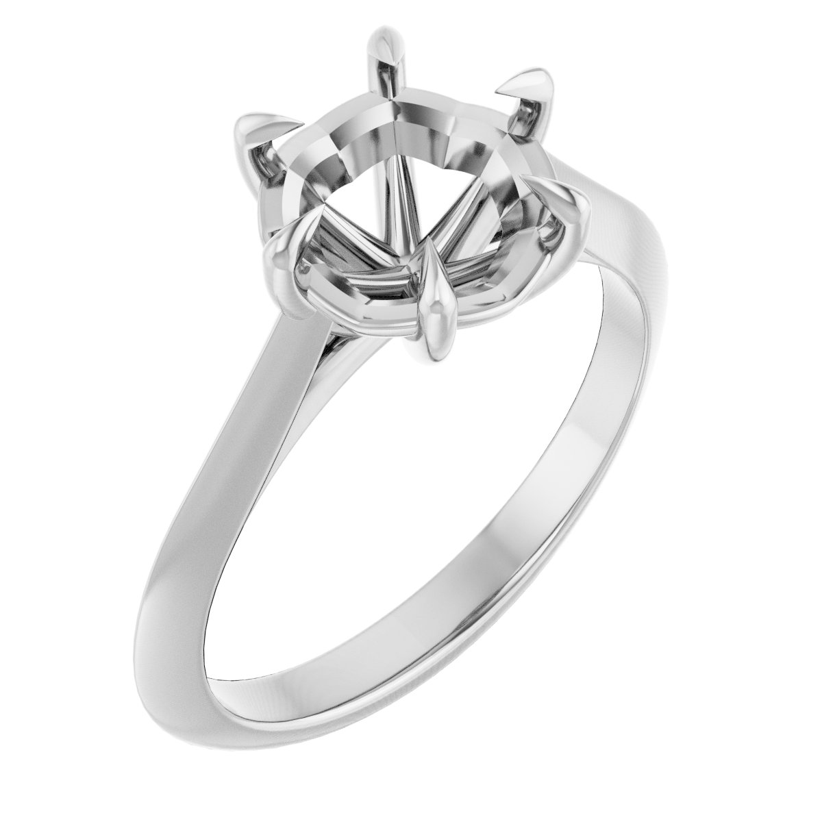 Claw-Prong Solitaire Engagement Ring