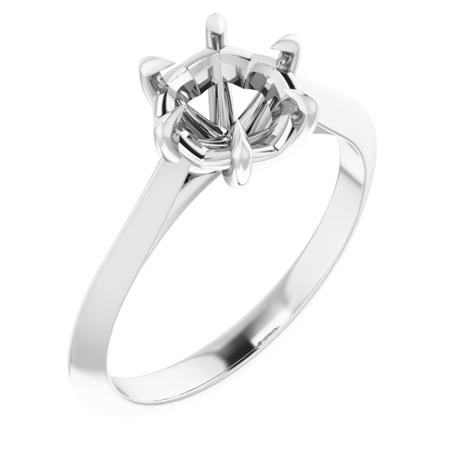 Claw-Prong Solitaire Engagement Ring