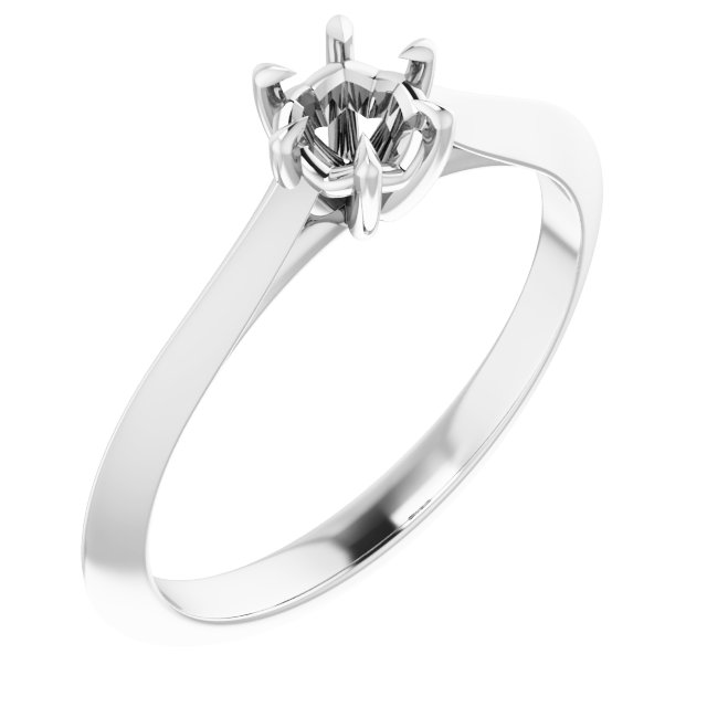 Claw-Prong Solitaire Engagement Ring