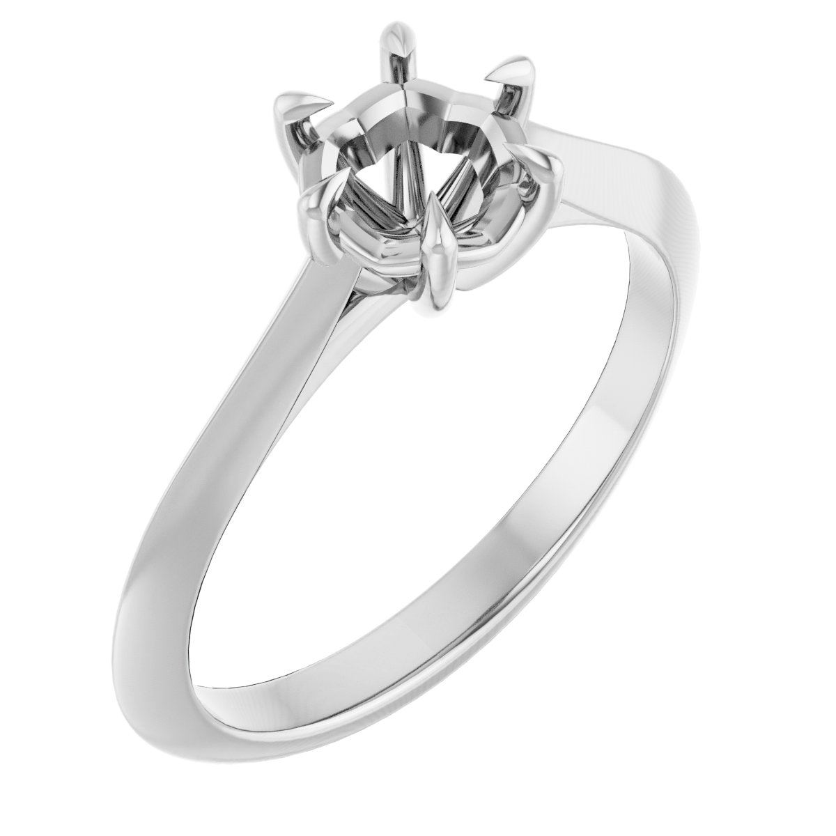 Claw-Prong Solitaire Engagement Ring