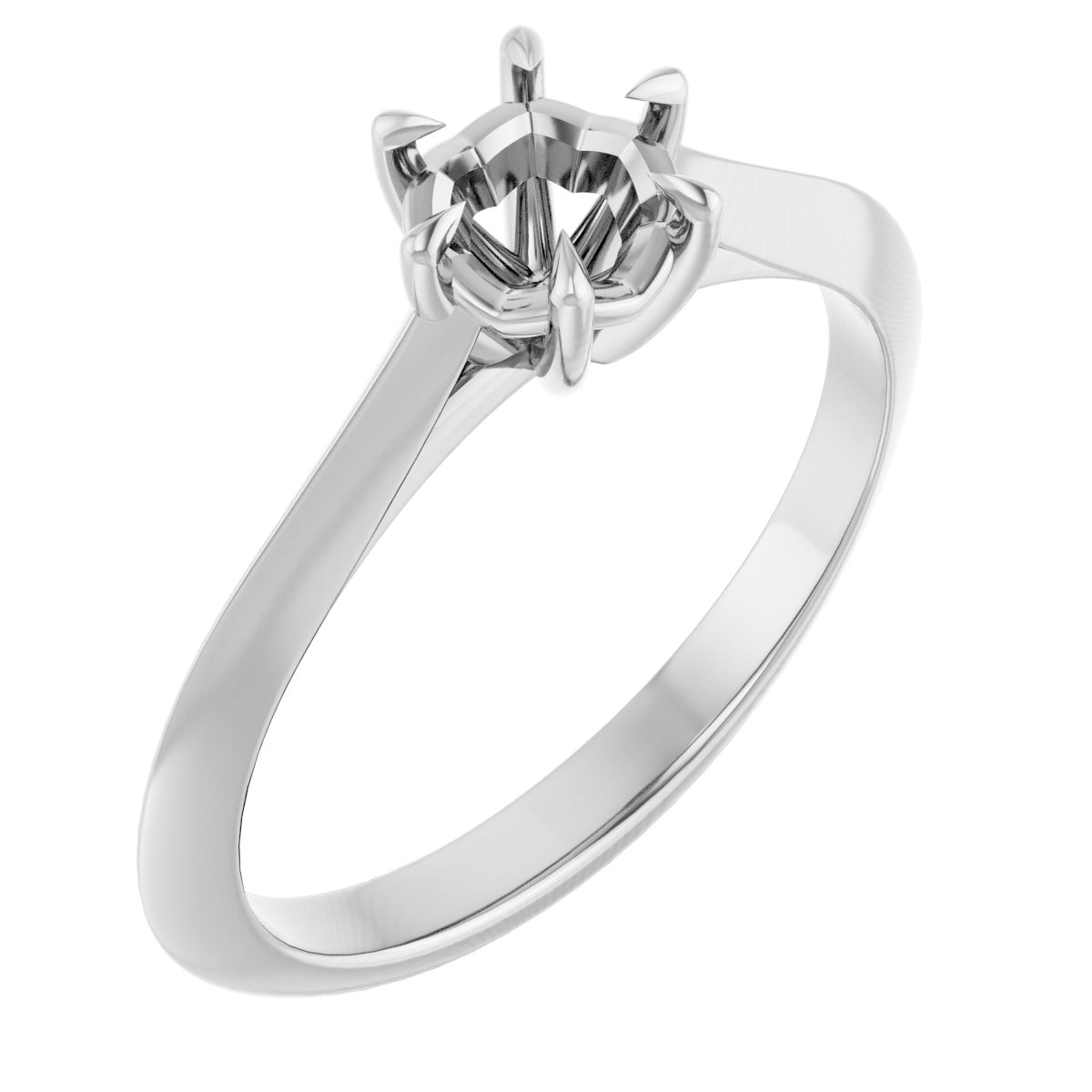 Claw-Prong Solitaire Engagement Ring