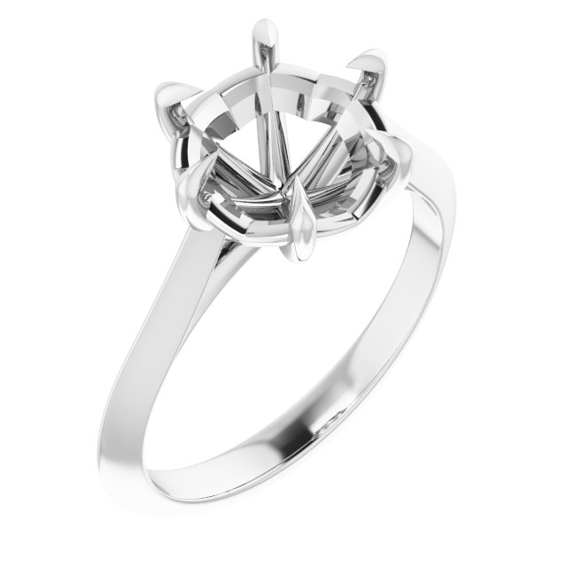 Claw-Prong Solitaire Engagement Ring
