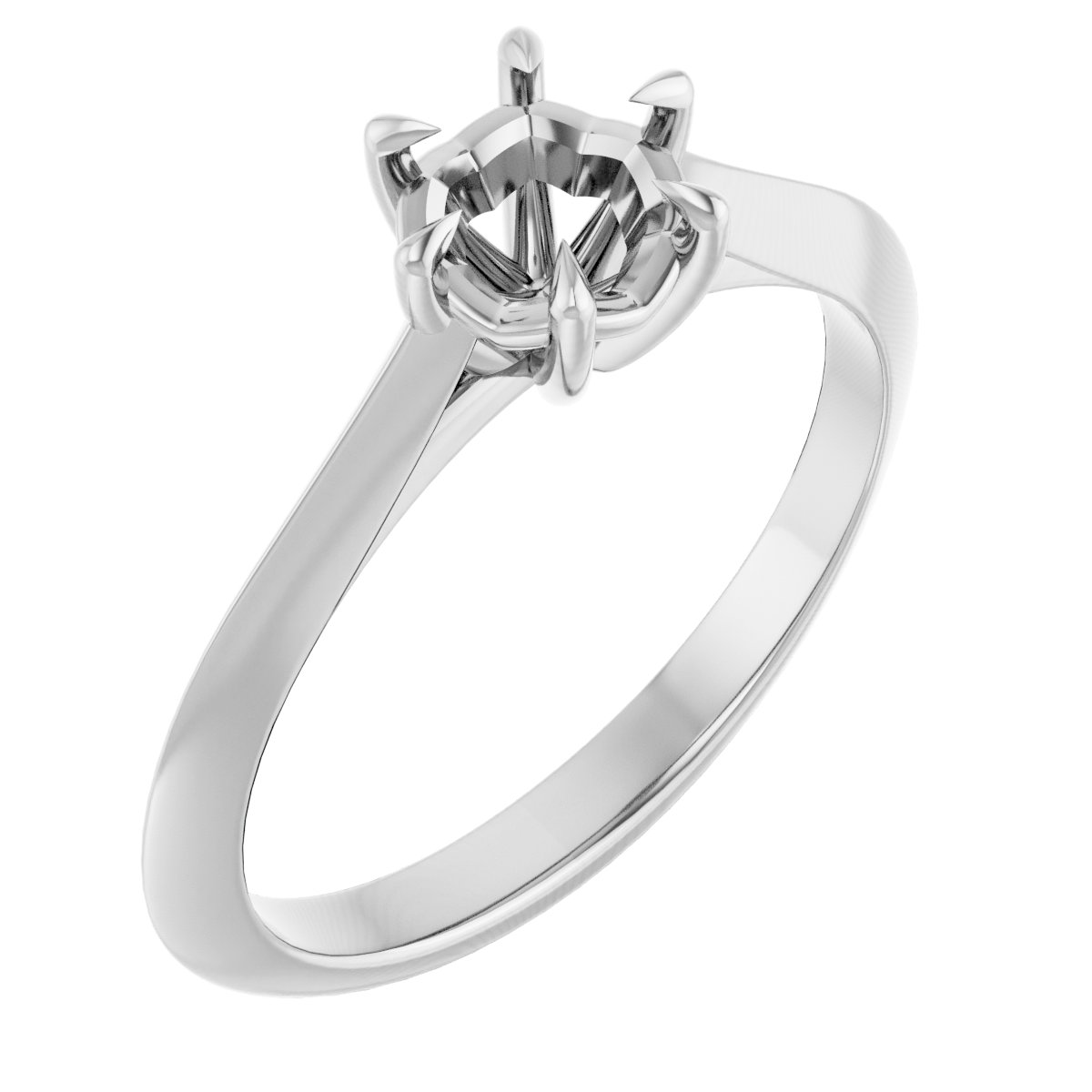 Claw-Prong Solitaire Engagement Ring