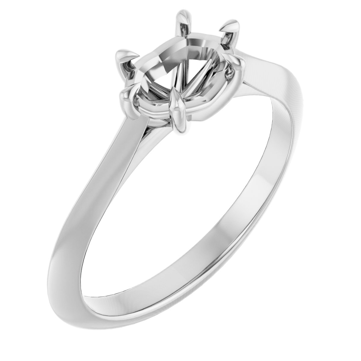 Claw-Prong Solitaire Engagement Ring