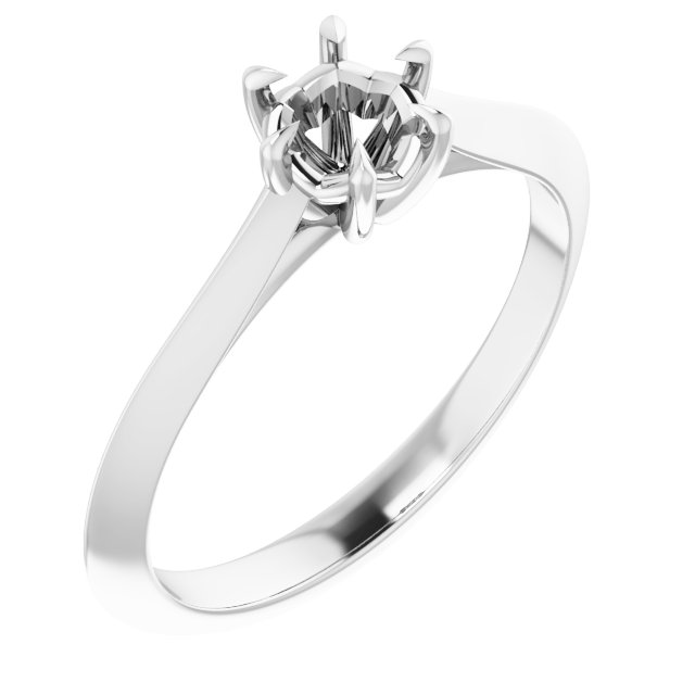 Claw-Prong Solitaire Engagement Ring