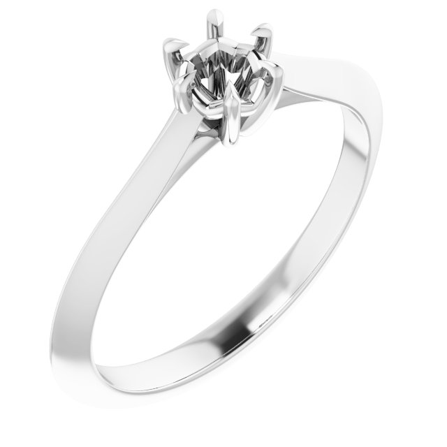 Claw-Prong Solitaire Engagement Ring