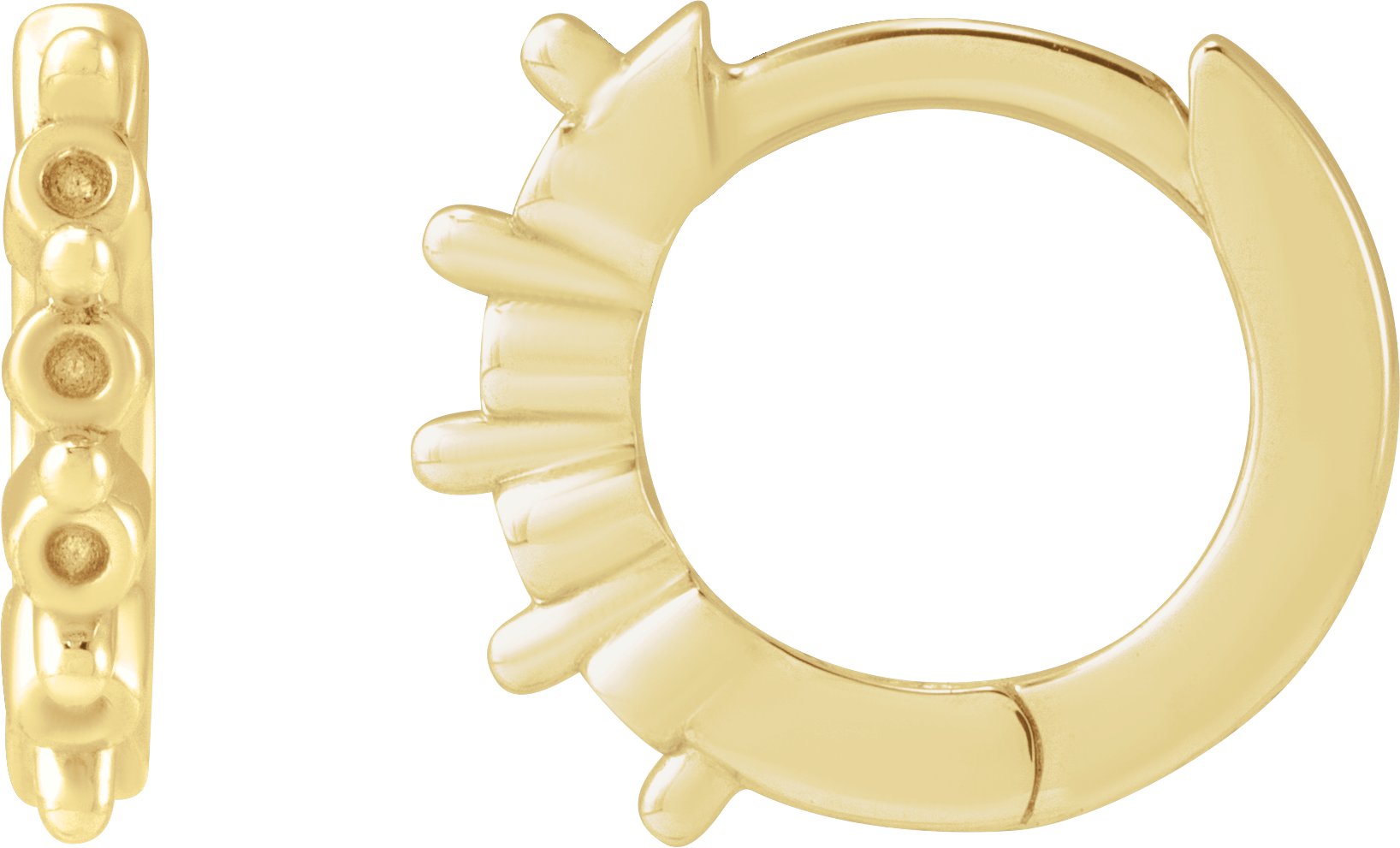 Accented Hinged Hoop Earrings