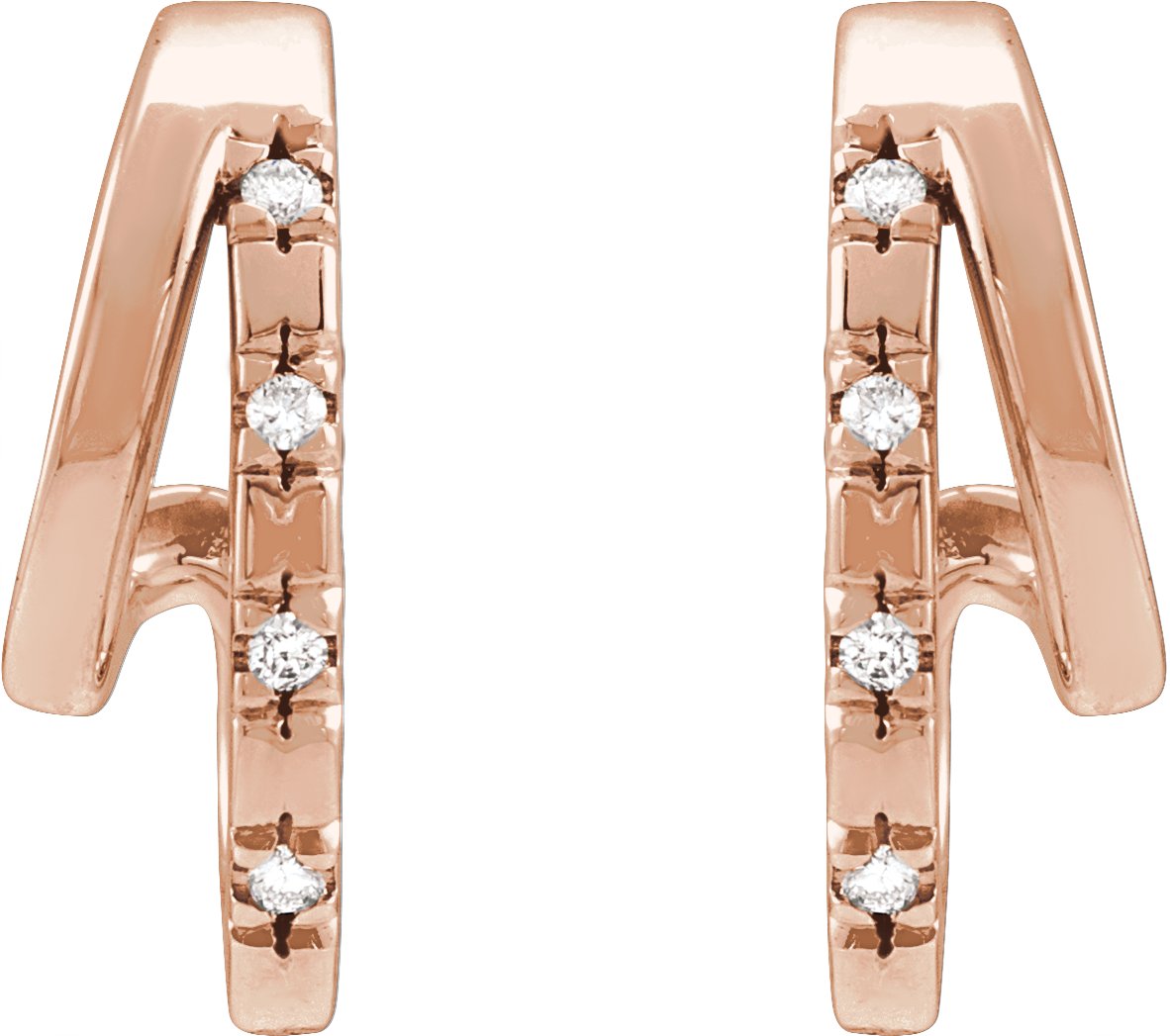 Alternative view of Accented Double Hoop Earrings