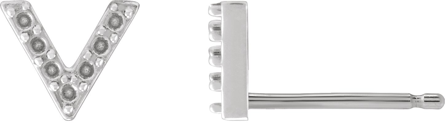 Accented V Earrings
