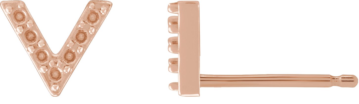Accented V Earrings