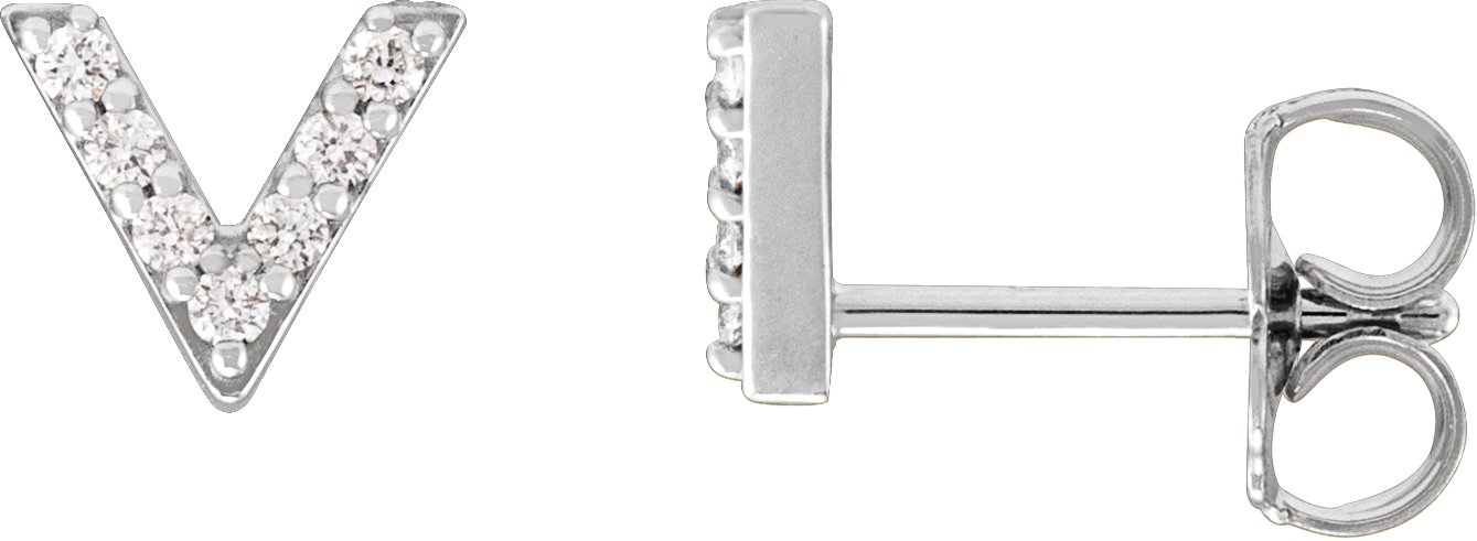 Accented V Earrings