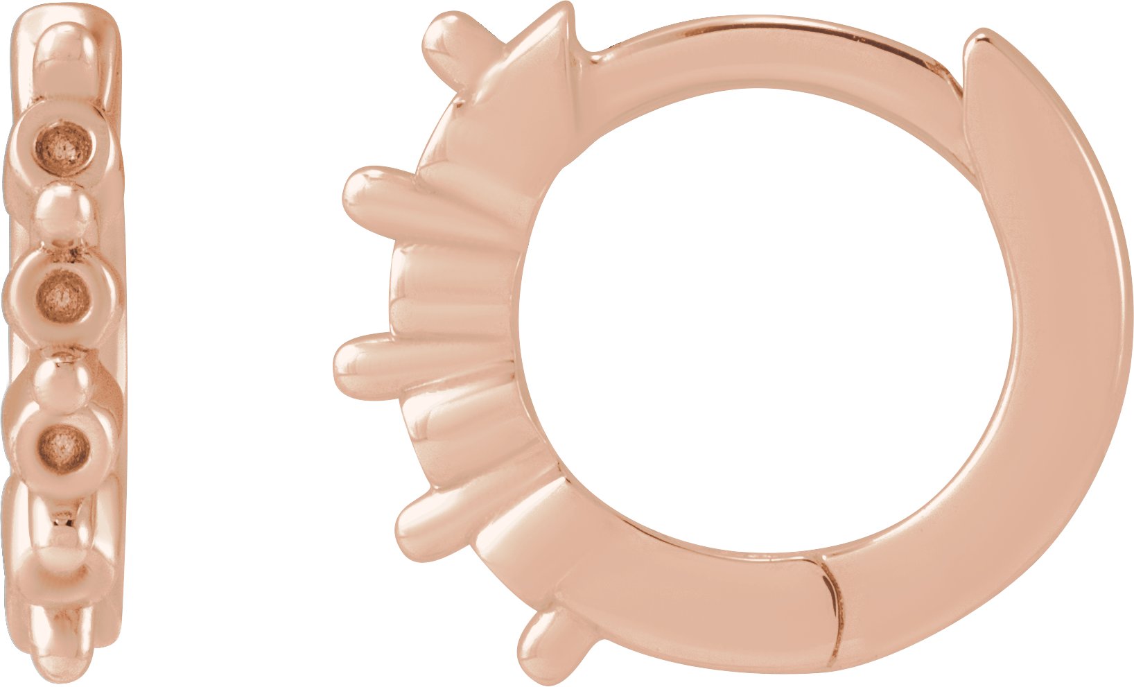 Accented Hinged Hoop Earrings