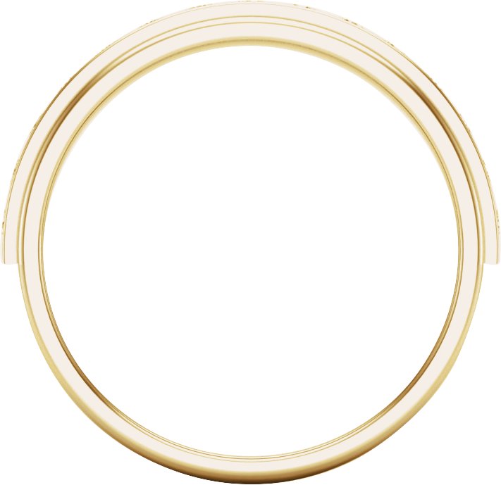Alternative view of 1/2 CTW Lab-Grown Diamond Channel-Set Band – 14K Yellow Gold