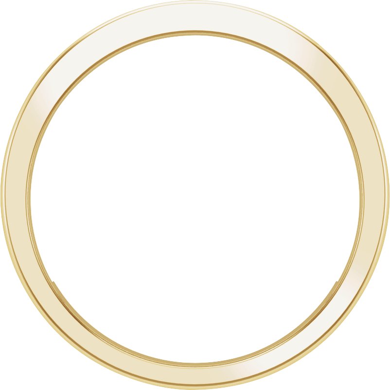 Alternative view of 1/2 CTW Lab-Grown Diamond Channel-Set Band – 14K Yellow Gold