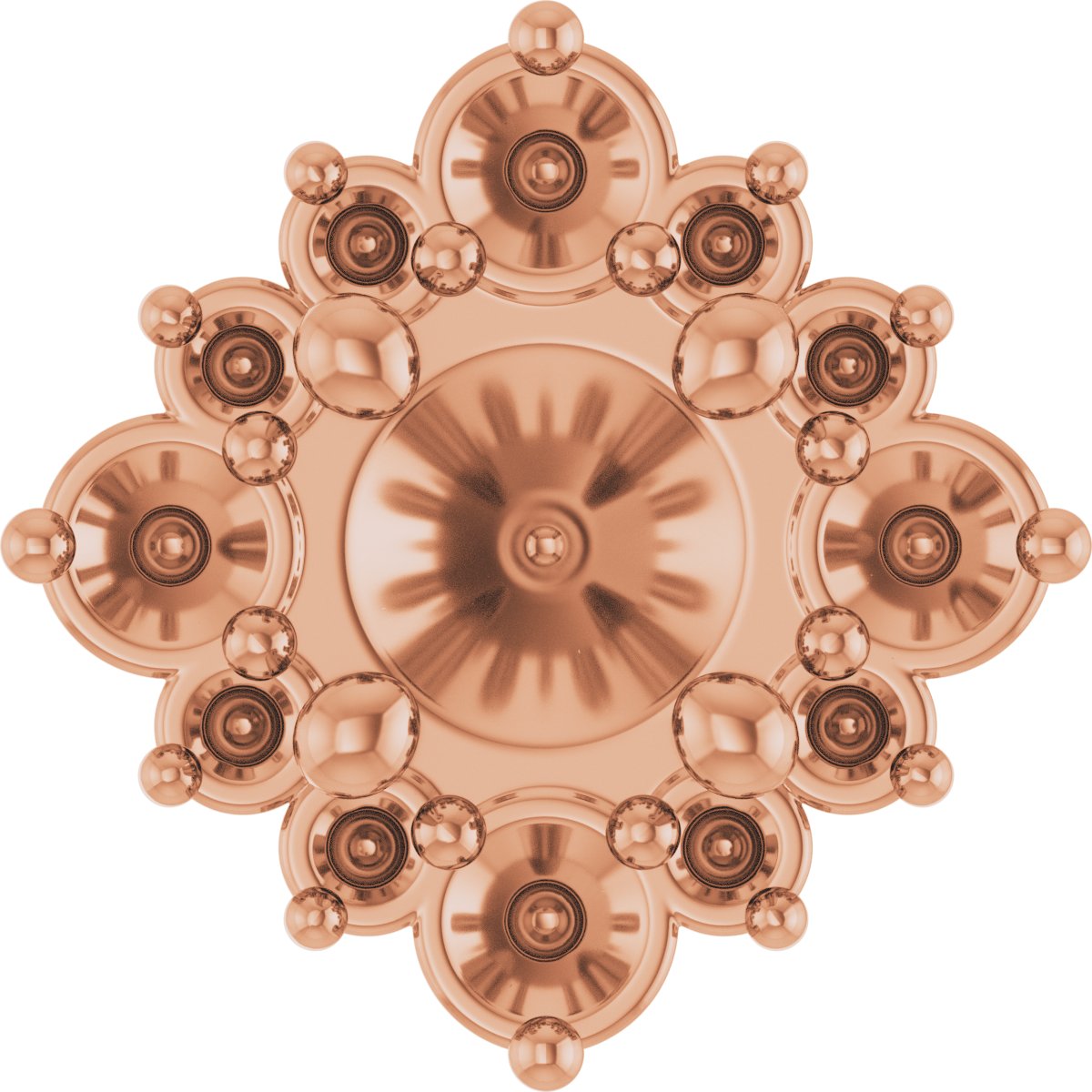 Round Halo-Style Earring Setting