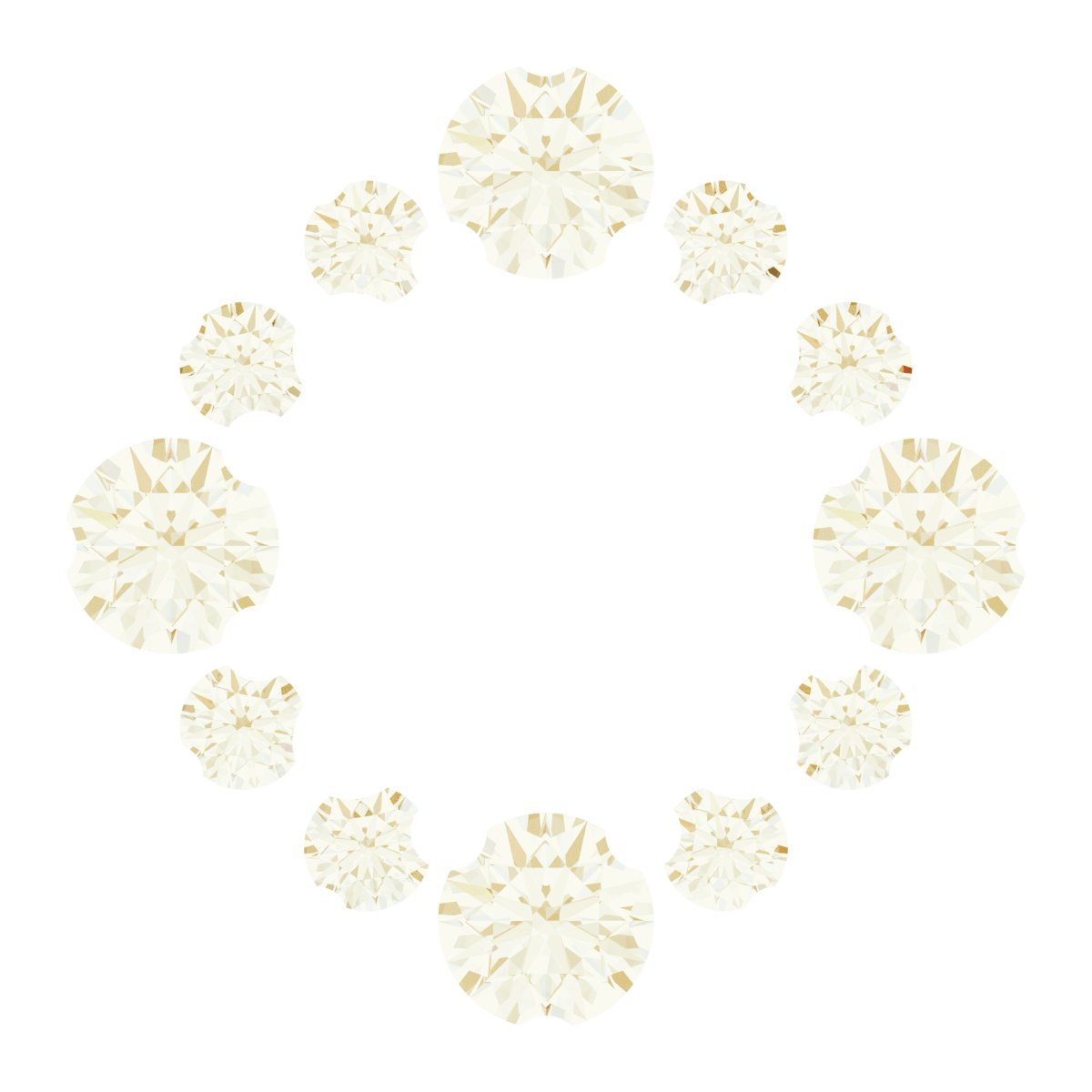 Round Halo-Style Earring Setting