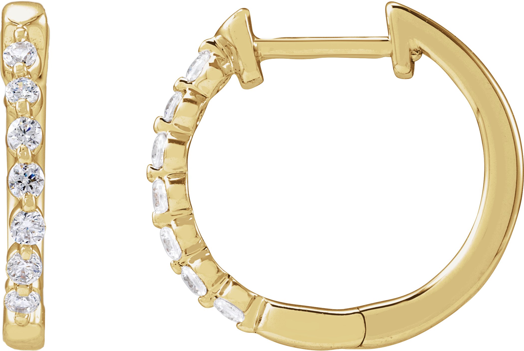 Lab-Grown Diamond Hoop Earrings