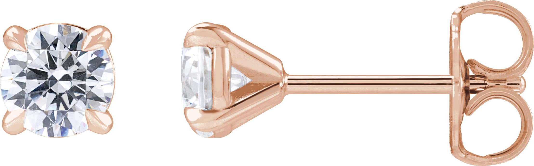 Round Cocktail-Style Stud Earrings
