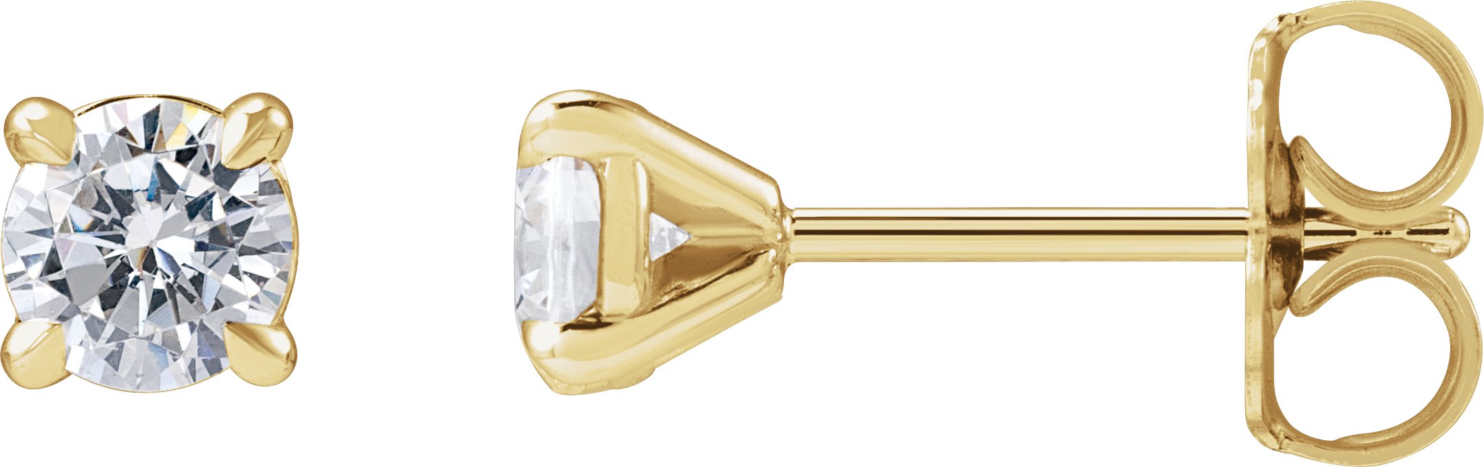 Round Cocktail-Style Stud Earrings