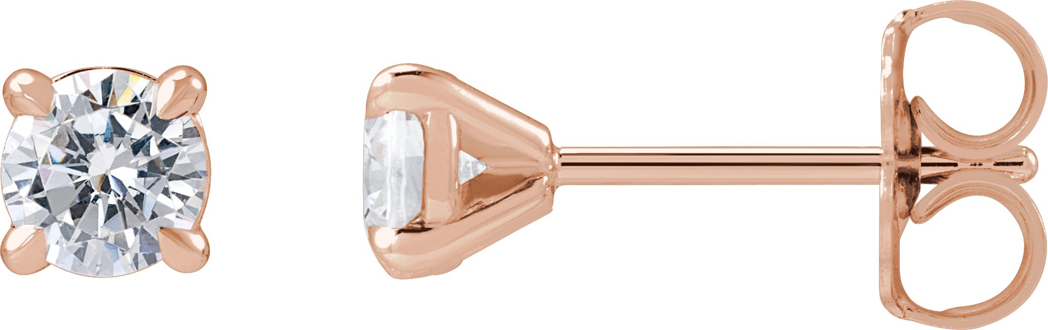 Round Cocktail-Style Stud Earrings