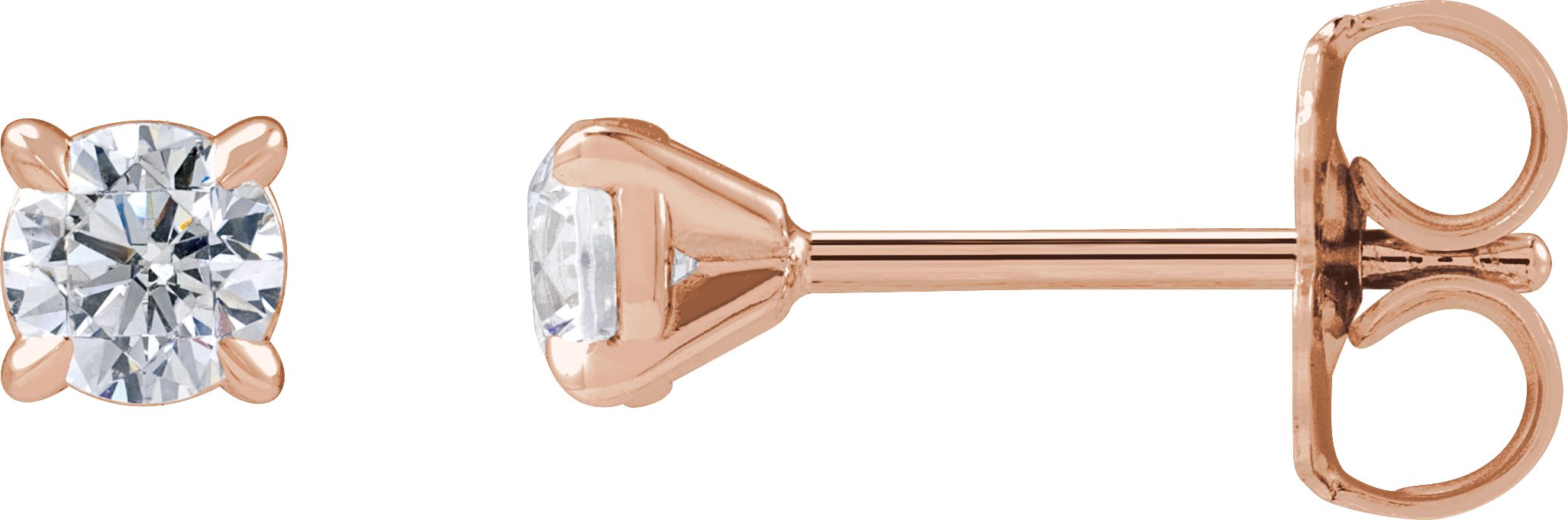 Round Cocktail-Style Stud Earrings