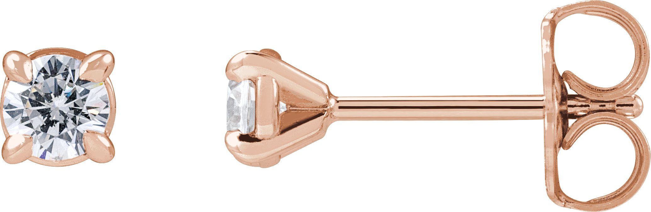 Round Cocktail-Style Stud Earrings