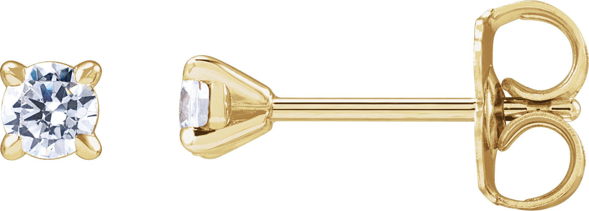 Round Cocktail-Style Stud Earrings