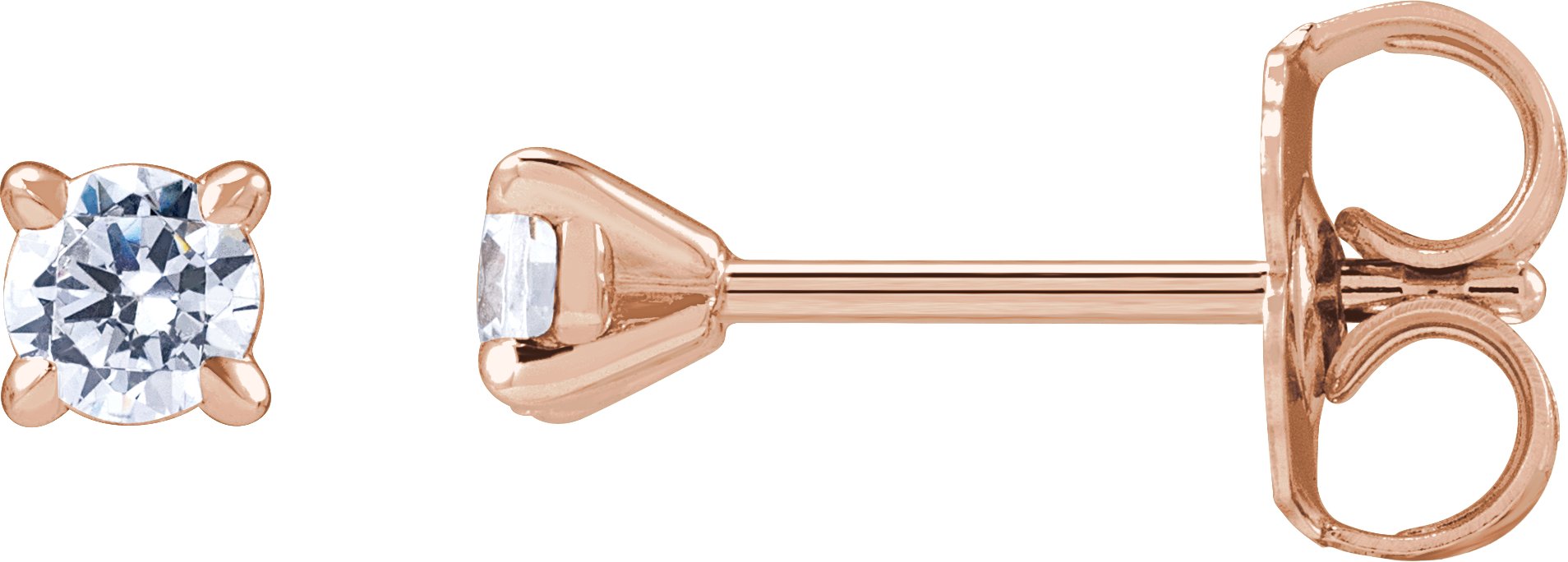 Round Cocktail-Style Stud Earrings