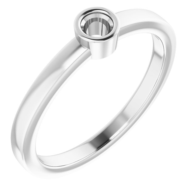 Bezel-Set Solitaire Ring