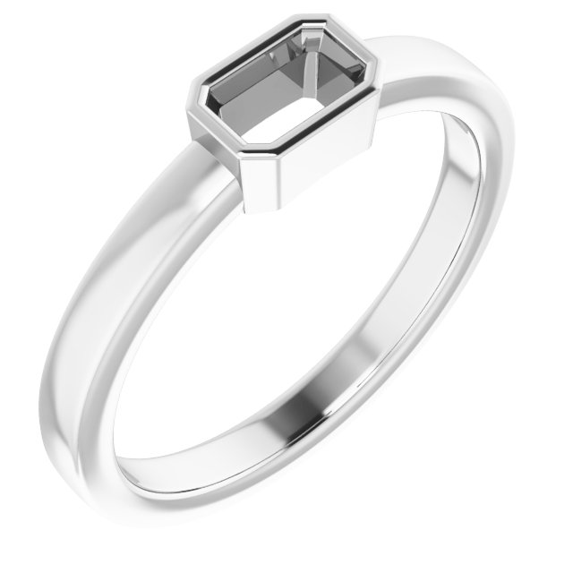 Bezel-Set Solitaire Ring