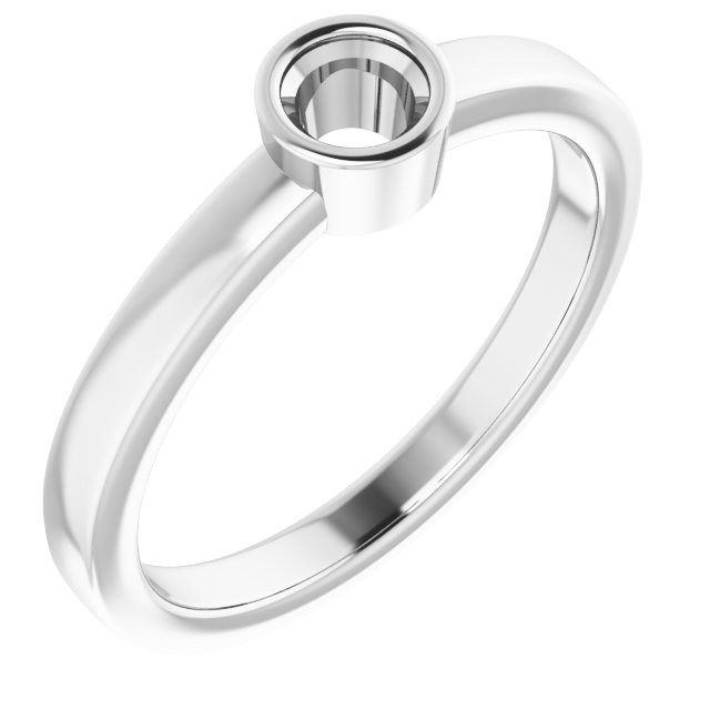 Bezel-Set Solitaire Ring