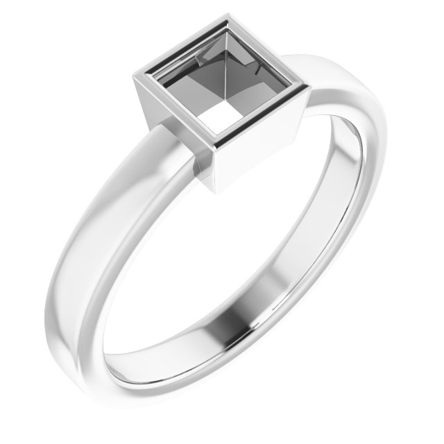 Bezel-Set Solitaire Ring