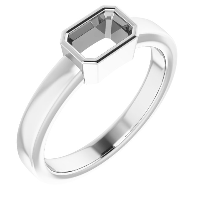 Bezel-Set Solitaire Ring