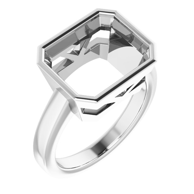 Bezel-Set Solitaire Ring
