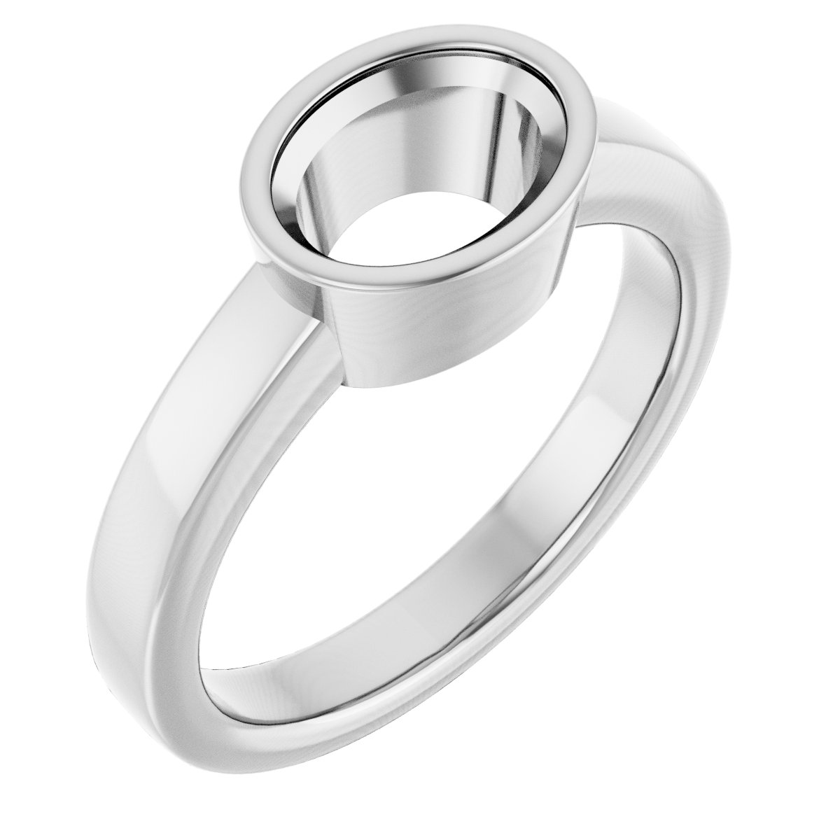 Bezel-Set Solitaire Ring