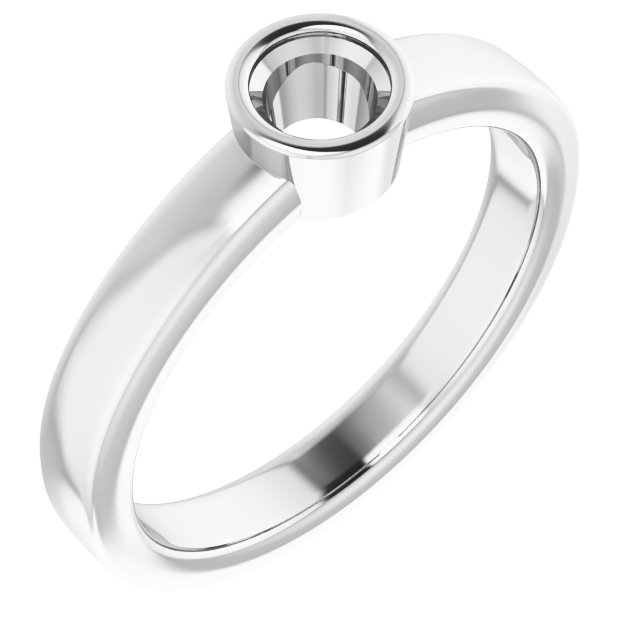 Bezel-Set Solitaire Ring