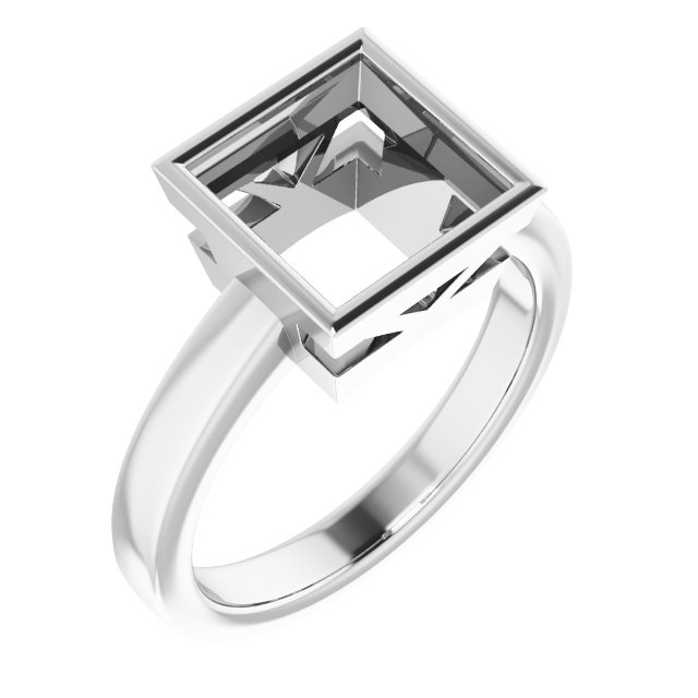 Bezel-Set Solitaire Ring
