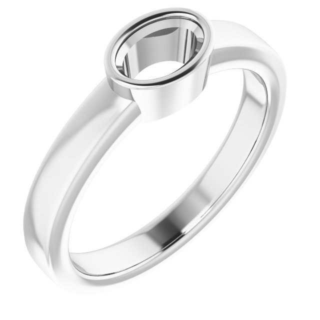Bezel-Set Solitaire Ring