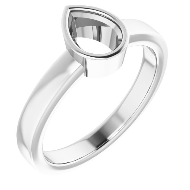 Bezel-Set Solitaire Ring