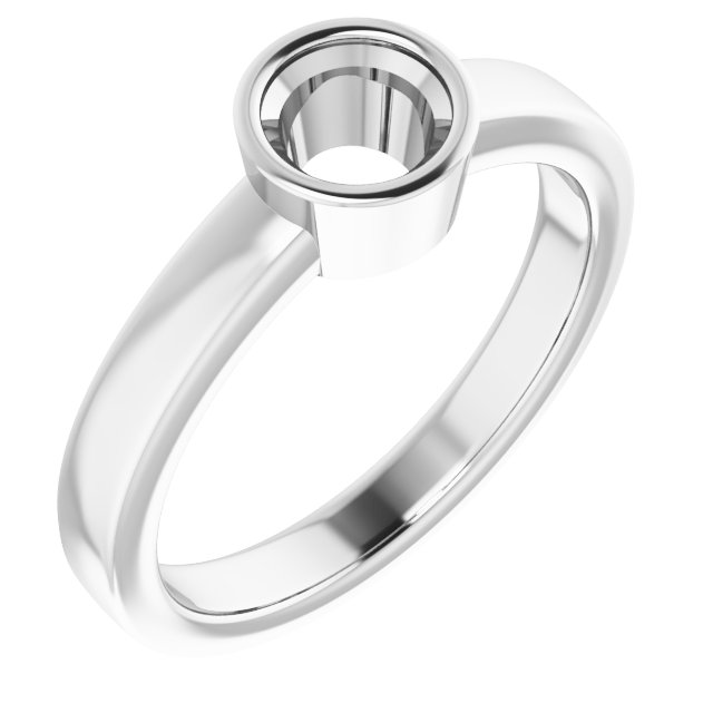 Bezel-Set Solitaire Ring