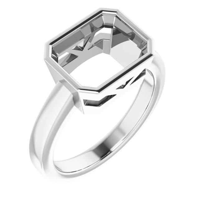 Bezel-Set Solitaire Ring
